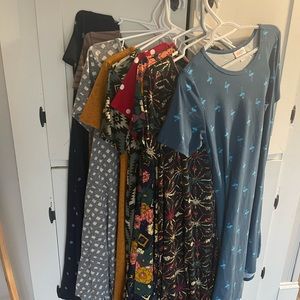 9 lularoe Carly dresses